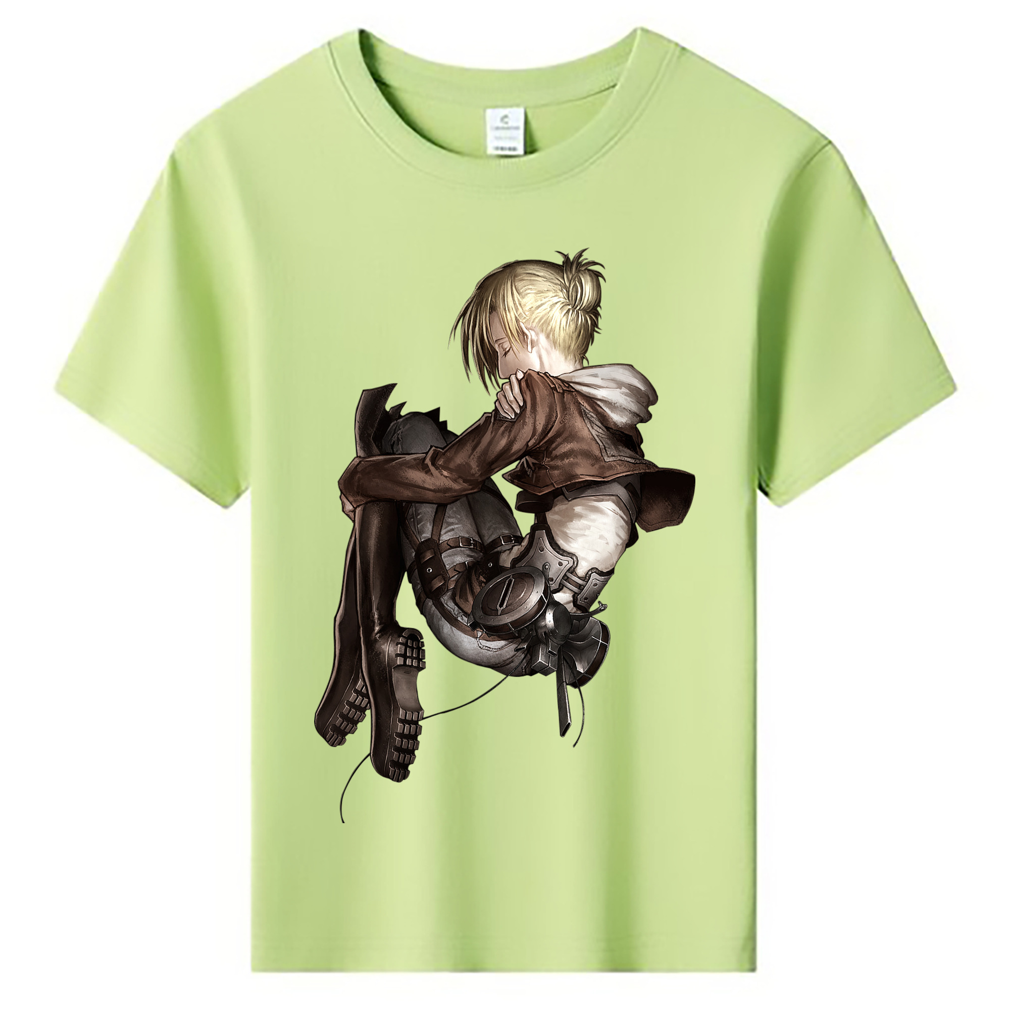 （画像用） 進撃の巨人 アニ・レオンハート Attack on Titan Annie Leonhart 綿100％キッズTシャツ（フロントプリント）